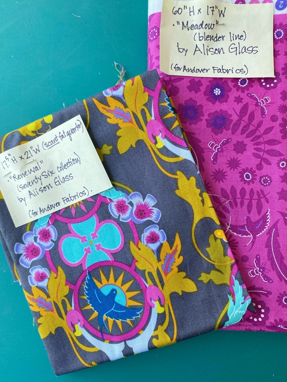 OOP Alison Glass Fabrics- 2016 “Renewal” & “Meadow”(blender). - Picture 12 of 12